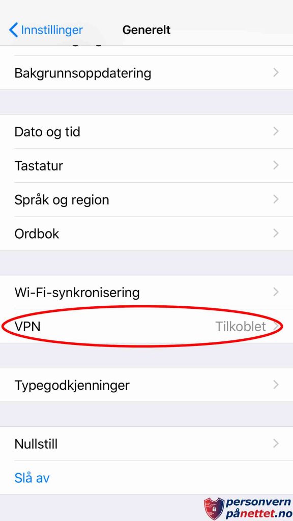 Slik konfigurerer du VPN på iPhone 2